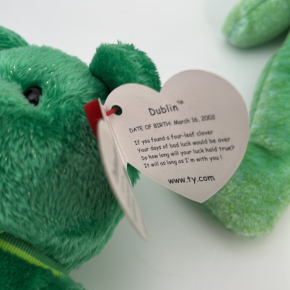TY BEANIE BABY BEARS LOT HERO KICKS AND DUBLIN NEW WITH TAGS - Picture 5 of 9